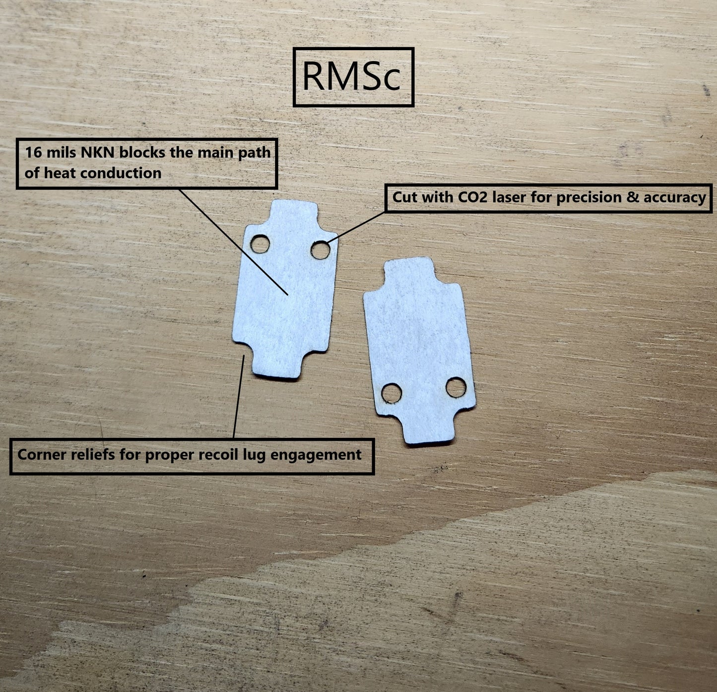 Pistol Optic Thermal Insulation