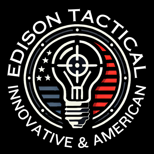 Edison Tactical 3"x3" Round Logo Sticker: Innovative & American